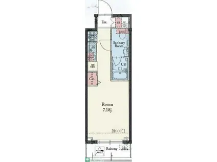 RESIDENCE IRUMA(ワンルーム/6階)の間取り写真