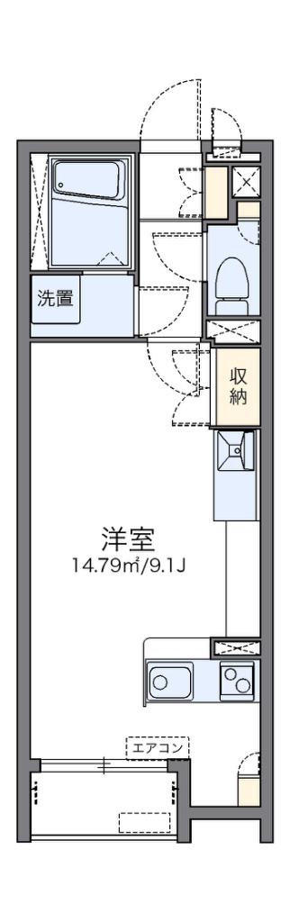 レオネクスト和元(ワンルーム/2階)の間取り写真