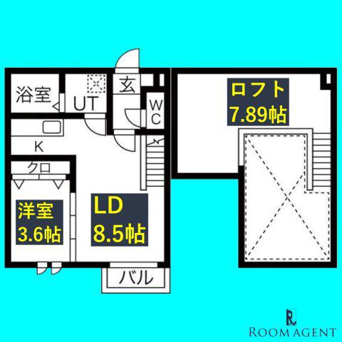 AMPIO 中村公園(1LDK/1階)の間取り写真