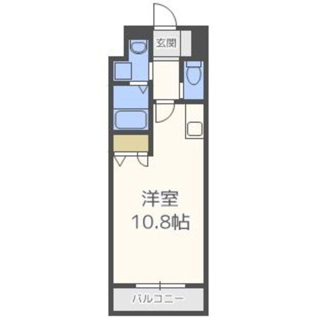 ウインステージ平尾(1K/5階)の間取り写真
