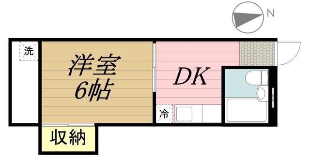 グランドハイムルミネ8(1DK/1階)の間取り写真