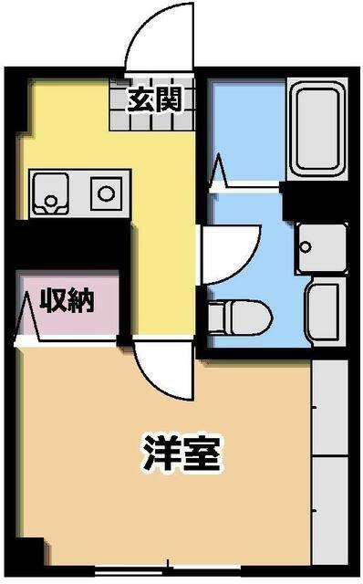 B′2ND蕨(1K/3階)の間取り写真