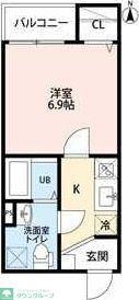 FIRST STEP 絆ファーストステップキ(1K/2階)の間取り写真
