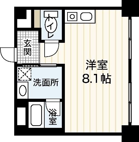 NOKOII(ワンルーム/4階)の間取り写真