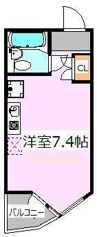 コモド駒込ハイツ(ワンルーム/1階)の間取り写真