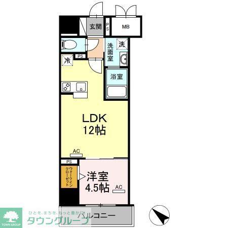 グランアビタシオンノリタケ(1LDK/10階)の間取り写真