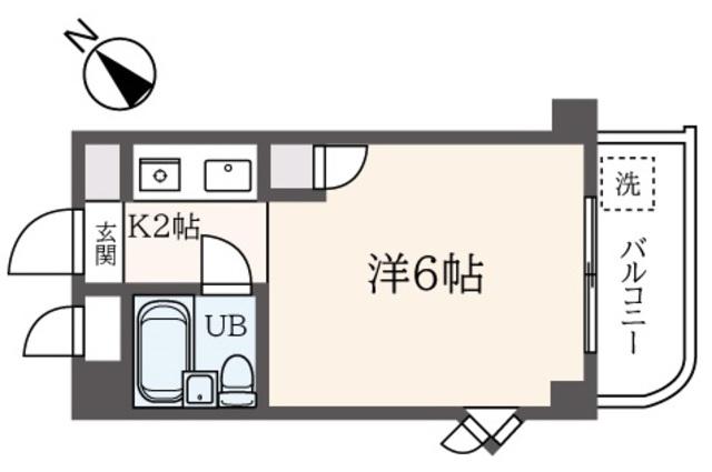ディジィ川崎(1K/5階)の間取り写真
