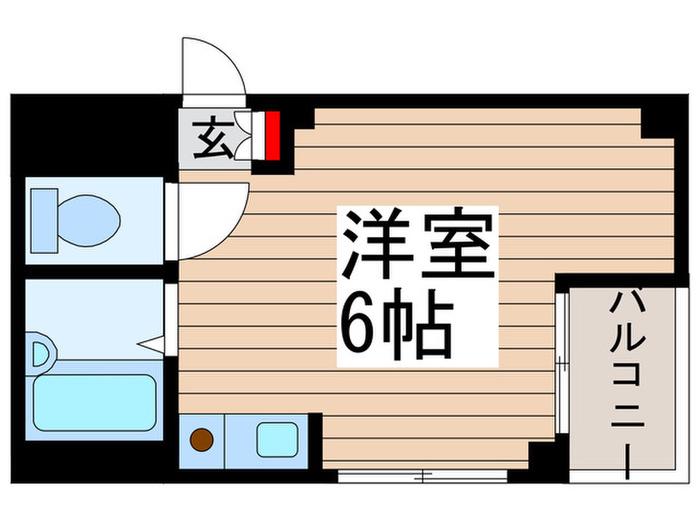 第3ウィステリアハイツ(ワンルーム/2階)の間取り写真