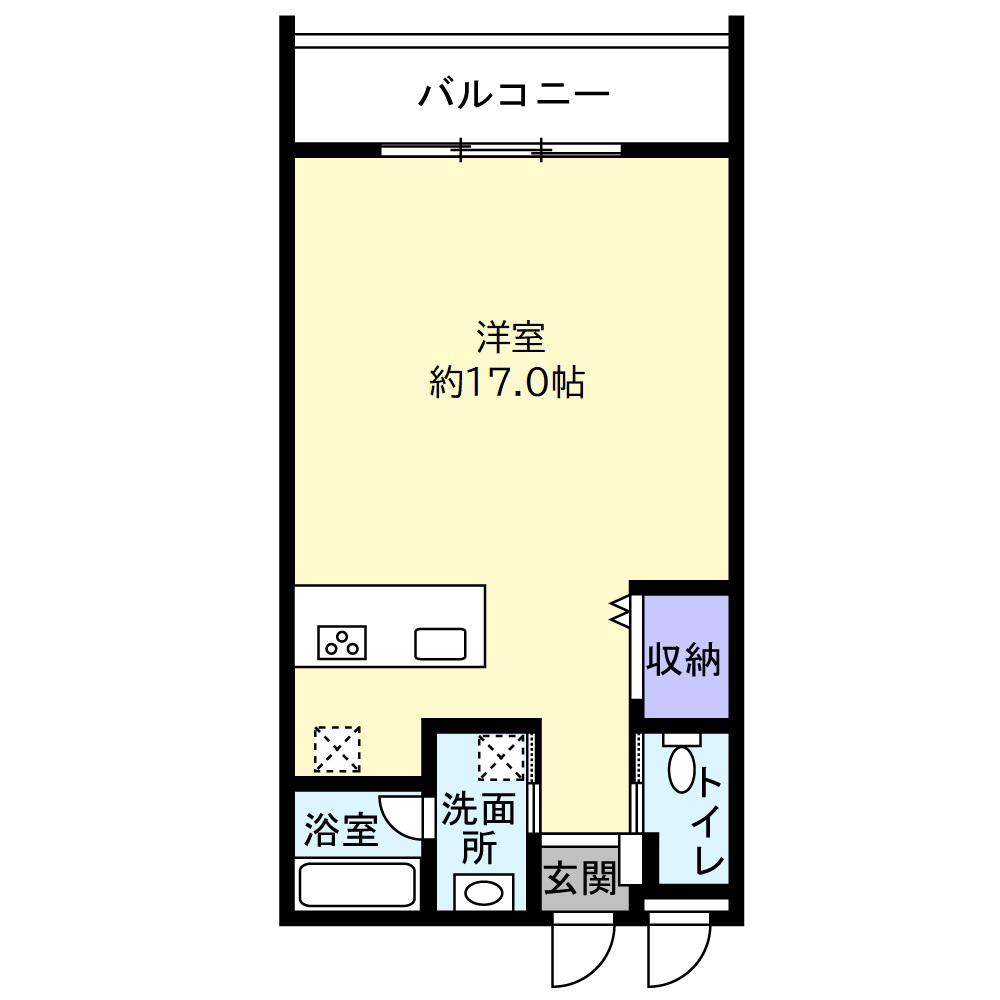 I-AGE(ワンルーム/4階)の間取り写真