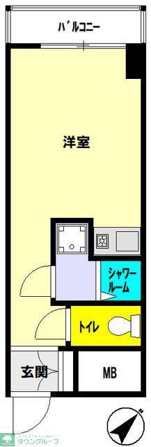 MACコート金沢文庫(ワンルーム/3階)の間取り写真