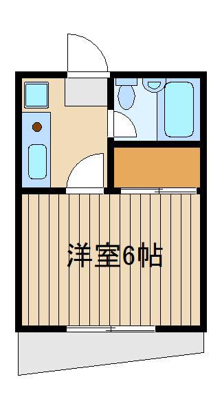 ベルコート桜台(1K/1階)の間取り写真