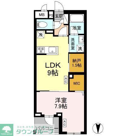ロイジェント上板橋(1SLDK/1階)の間取り写真