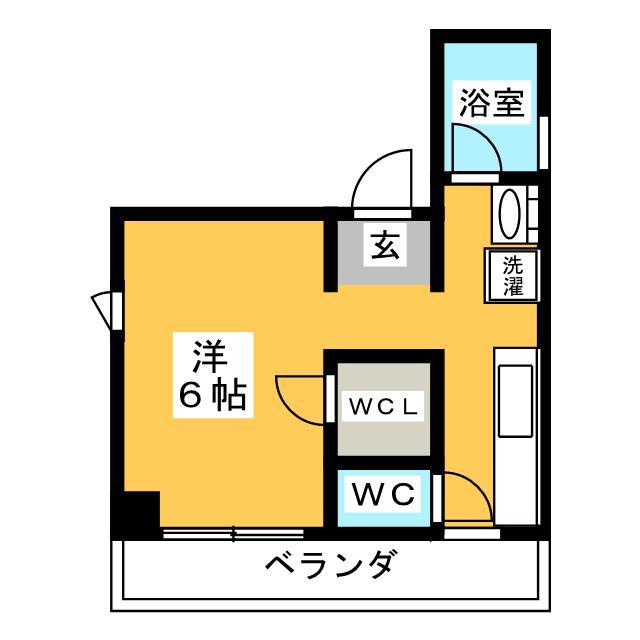 東京メトロ東西線 門前仲町駅 徒歩4分 5階建 築18年(ワンルーム/2階)の間取り写真