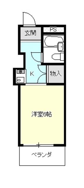 はうすはうす(1K/1階)の間取り写真
