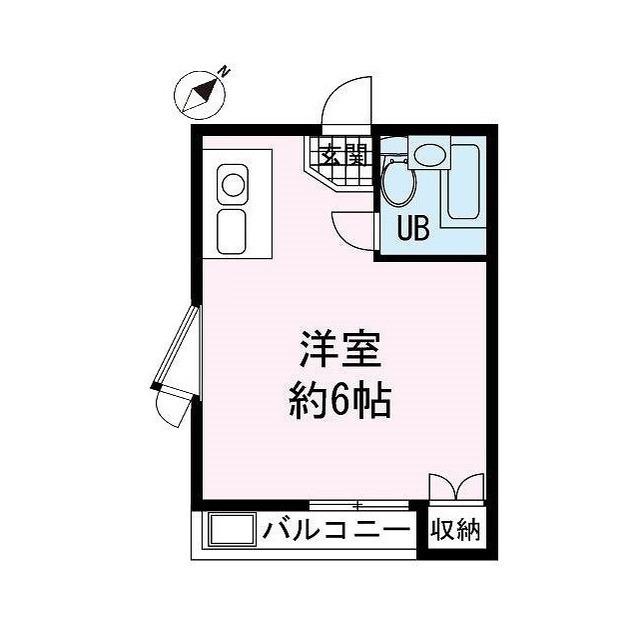 レスパーニャよしの(1K/2階)の間取り写真