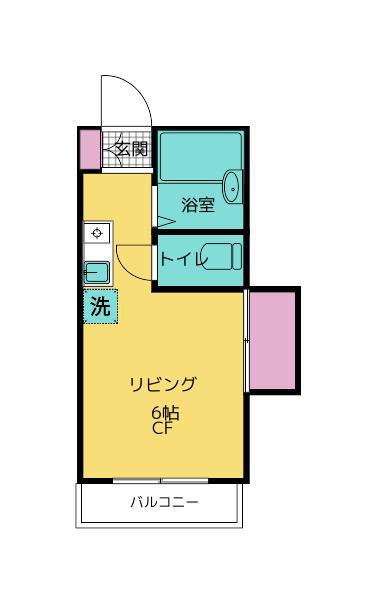 メゾンドエテルナ(1K/2階)の間取り写真