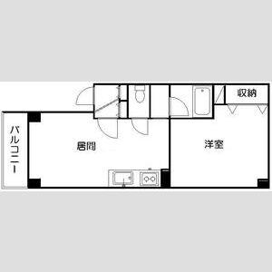 ストーンヒルN5(1DK/2階)の間取り写真