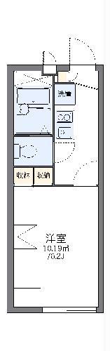 レオパレスヴィラ壱号館(1K/2階)の間取り写真