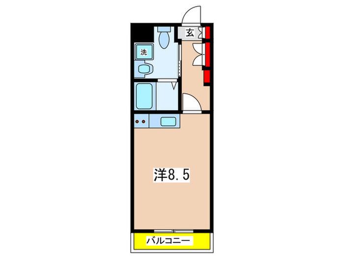 日吉セントラルアネックス(ワンルーム/1階)の間取り写真