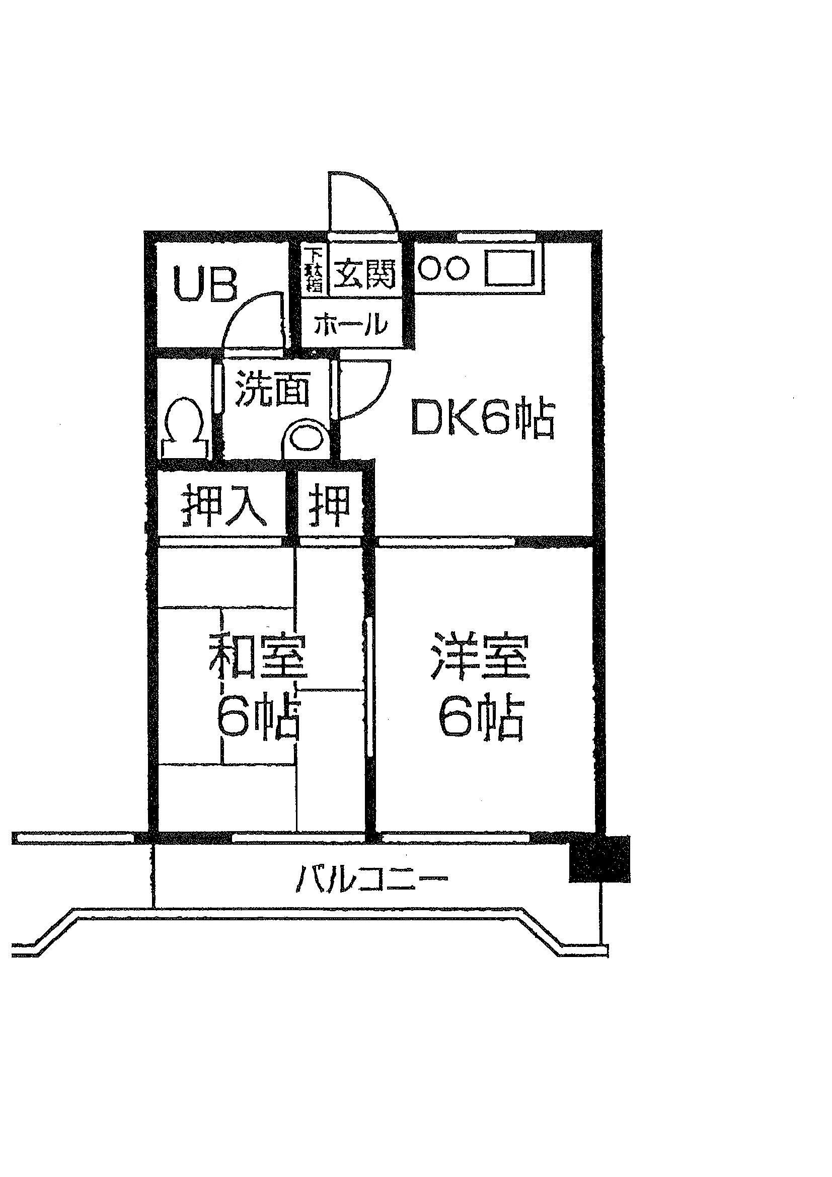 フォレスト7(3LDK/1階)の間取り写真