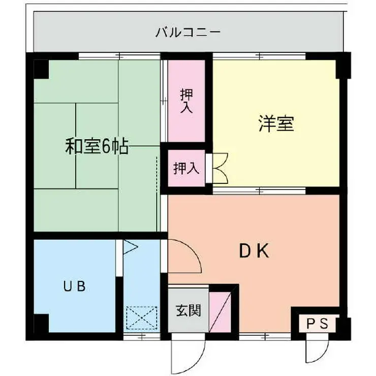 小川ハイツ 3階階 間取り