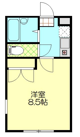 リオーネ(1K/2階)の間取り写真
