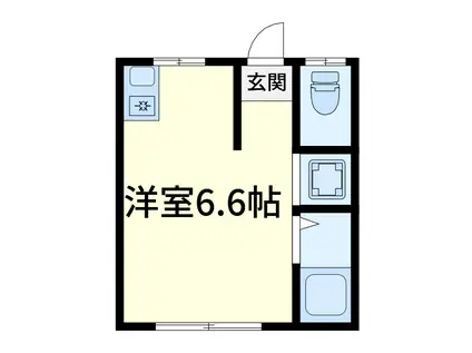 和泉ハイツ(ワンルーム/2階)の間取り写真