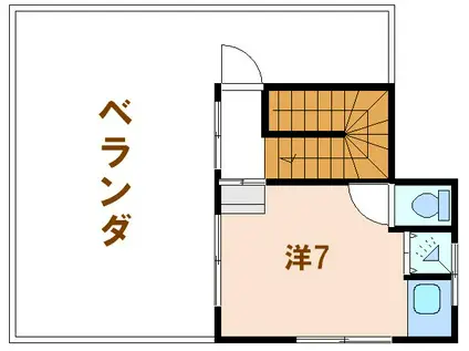 三洋マンション(ワンルーム/4階)の間取り写真