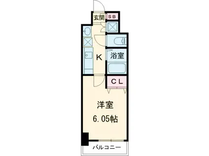 CHEZ・MOI・HIROSE(1K/9階)の間取り写真
