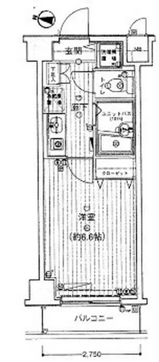 メインステージ白金高輪 1階階 間取り