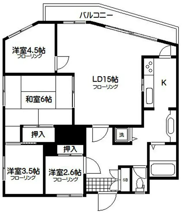 神代バタニカルガーデンズマンション 3階階 間取り