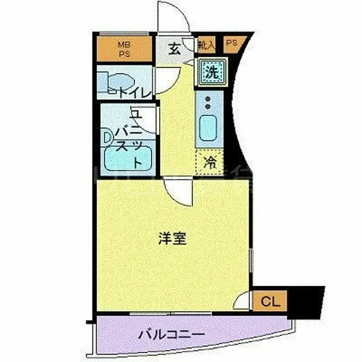 パークウェル五反田 6階階 間取り