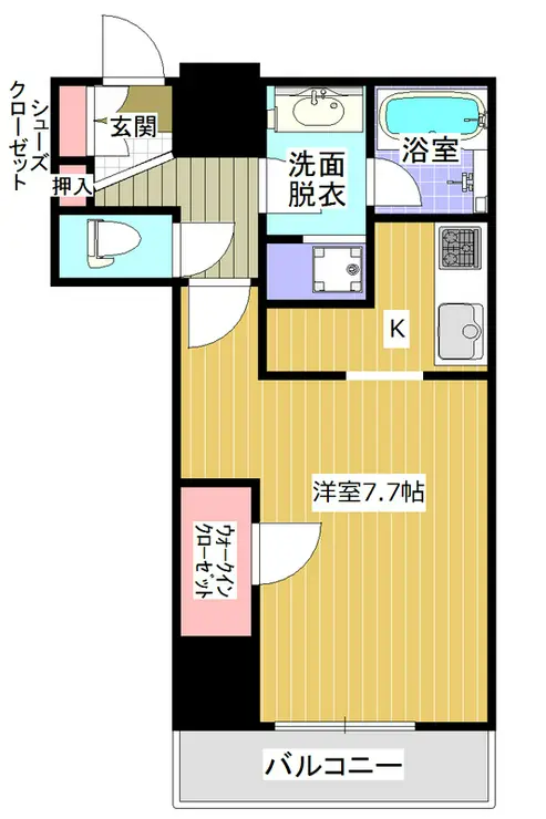 ライオンズ四谷タワーゲート 3階階 間取り