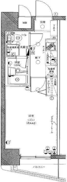 グリアス横浜・ウエストフォルム弐番館 3階階 間取り