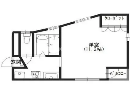 SHESおおつか(1K/5階)の間取り写真