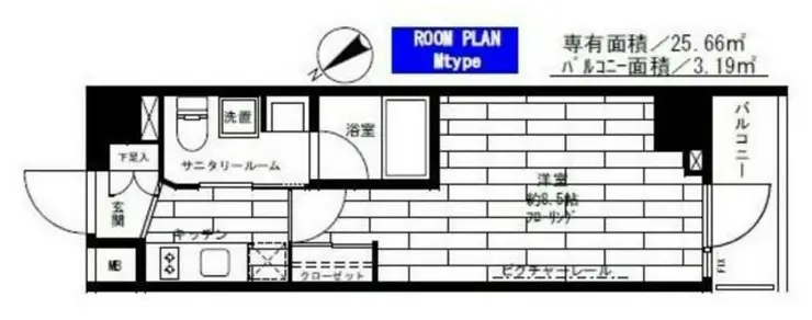 ステージグランデ茅場町 7階階 間取り