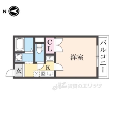 MY尼崎(1K/5階)の間取り写真