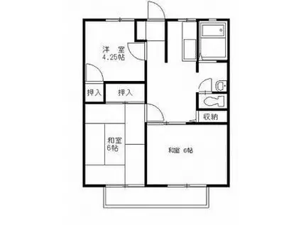 コーポエクセルI(3DK/2階)の間取り写真