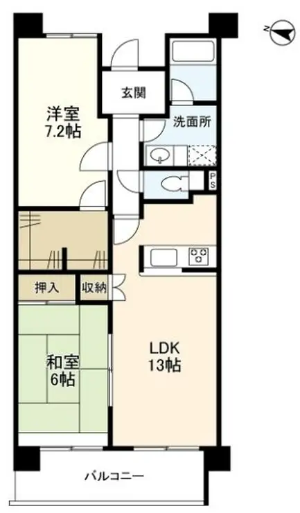 セレーノ武蔵中原 3階階 間取り
