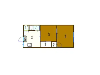 A-STYLE台金屋2(2DK/1階)の間取り写真