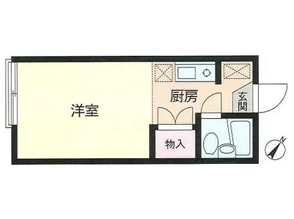メゾン町田(1K/2階)の間取り写真