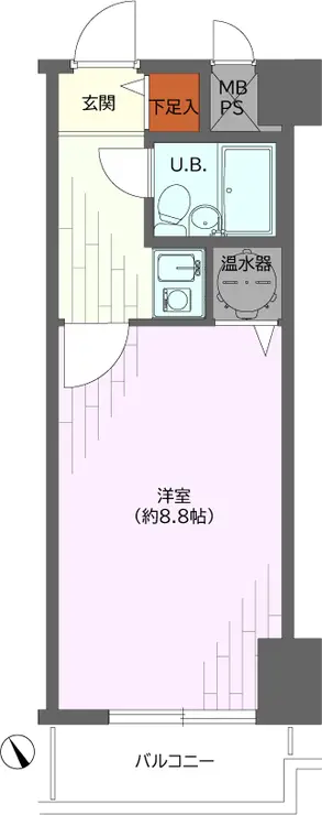 ビューシティ新宿御苑 9階階 間取り