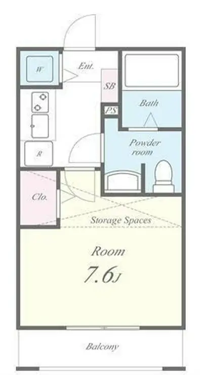 パルティール 1階階 間取り