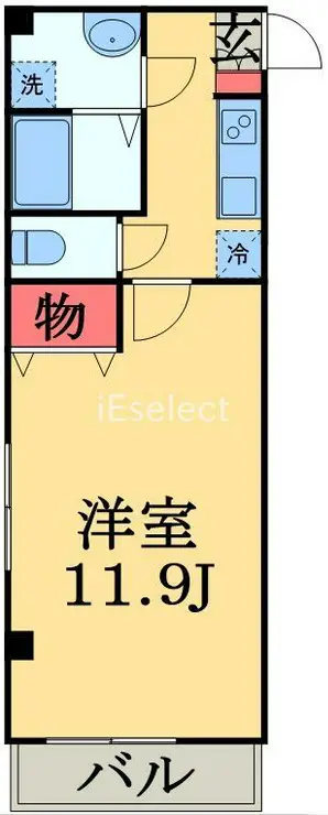 カーサノザキVII 1階階 間取り