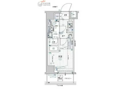 メインステージ横濱鶴見(1K/9階)の間取り写真