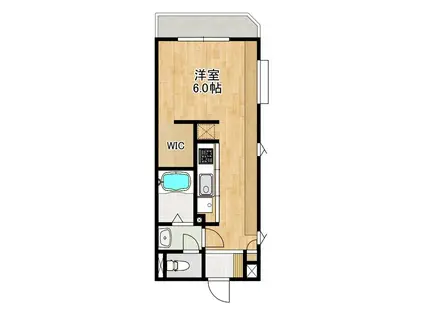 ガーデン千歳(ワンルーム/4階)の間取り写真