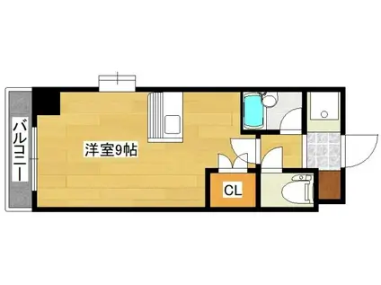 リファレンス北方III(ワンルーム/6階)の間取り写真