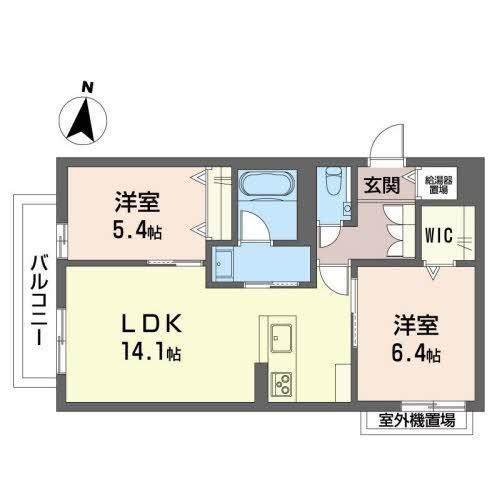 アルタ・クオリタ(2LDK/2階)の間取り写真