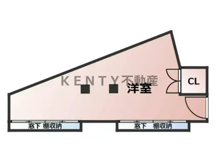 瀧口アパートIV(ワンルーム/2階)の間取り写真