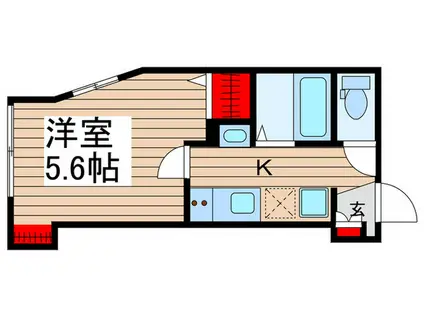 グランクオール青砥イースト(1K/4階)の間取り写真